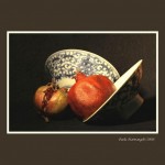 Still life with Pomegranate and Chinese bowls